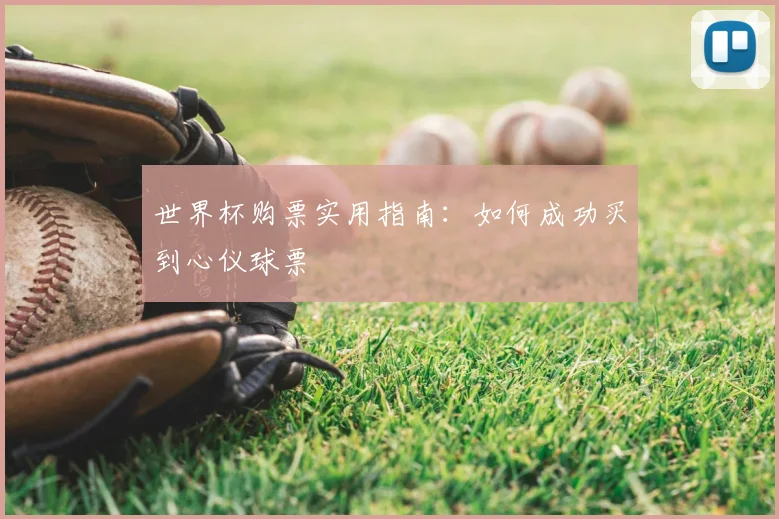 世界杯购票实用指南:如何成功买到心仪球票